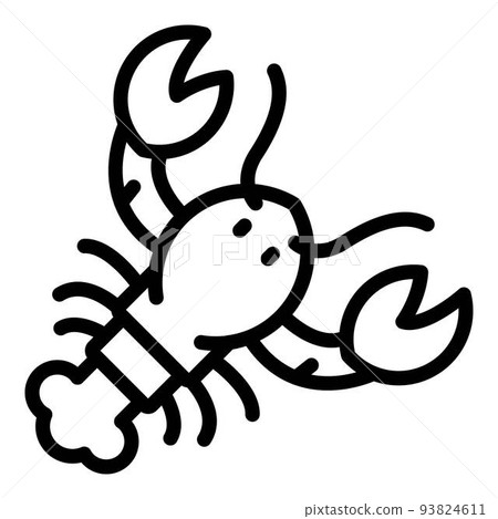 Sea lobster icon, outline style 93824611