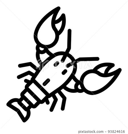 Lobster delicacy icon, outline style 93824616