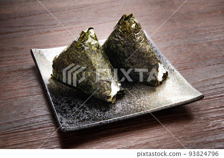 Japanese triangle rice ball 93824796