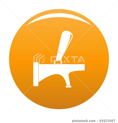 Tap icon vector orange Tap icon vector orange 93825087