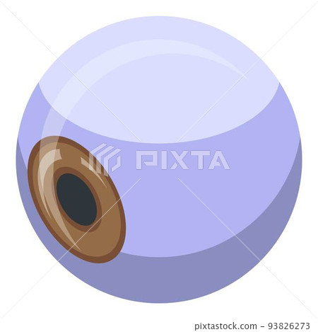Nanotechnology medical eyeball icon, isometric style 93826273