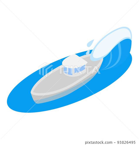 Research ship icon, isometric style 93826495