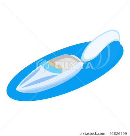 Speedboat icon, isometric style 93826509