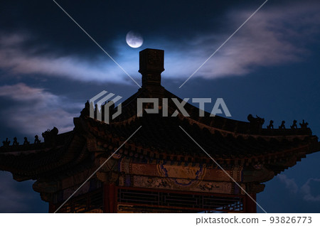 月夜的泗水孔子公園/防亭 93826773