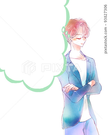 咧嘴笑的人講話泡泡 咧嘴笑的人講話泡泡 93827306