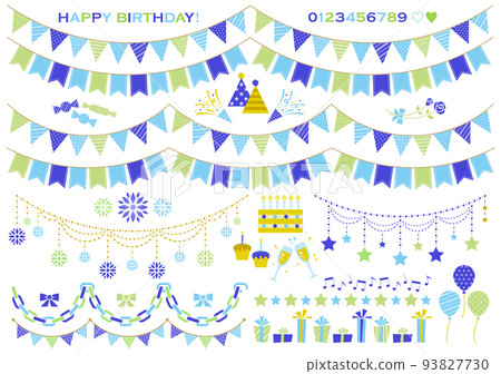 garland birthday party cold colors garland birthday party cold colors 93827730