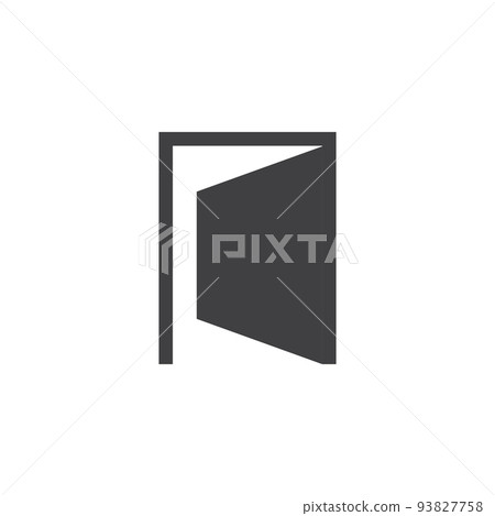Door Icon in trendy flat style Door Icon in trendy flat style 93827758