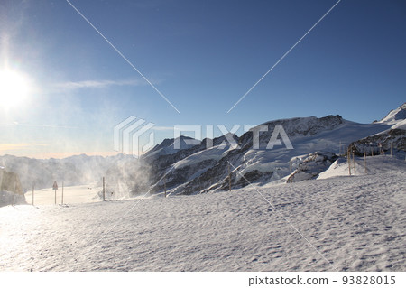 The Aletsch Glacier seen from the Jungfraujoch Observatory (Top of Europe), Switzerland 93828015
