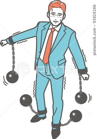 A businessman in a chain 93828166