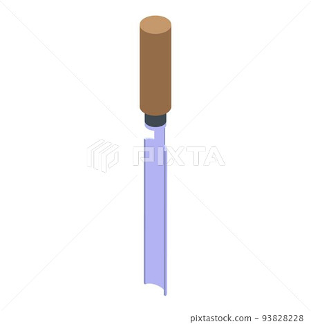 Gouge chisel icon, isometric style 93828228