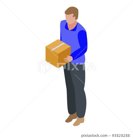 Parcel delivery icon, isometric style Parcel delivery icon, isometric style 93828288