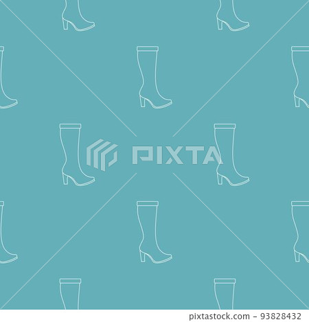 Woman boots pattern vector seamless - Stock Illustration [93828432] - PIXTA
