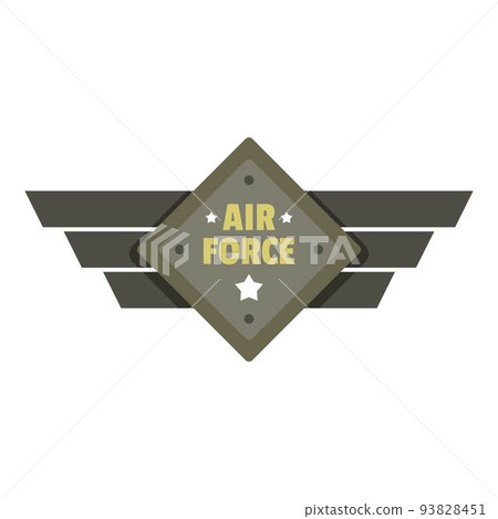 Air force icon logo, flat style 93828451