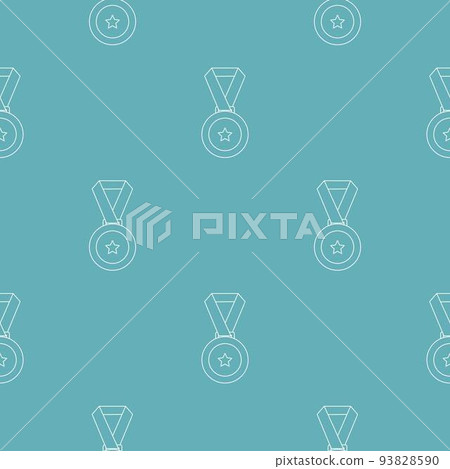 Medal pattern vector seamless 93828590