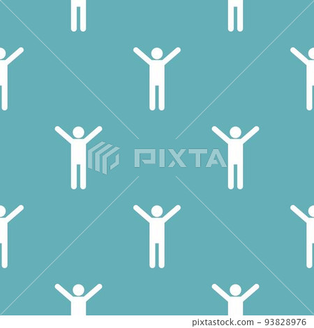 Stick figure stickman pattern vector seamless Stick figure stickman pattern vector seamless 93828976