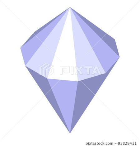 Crystal gemstone icon, isometric style Crystal gemstone icon, isometric style 93829411