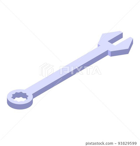 Car repair key icon, isometric style 93829599