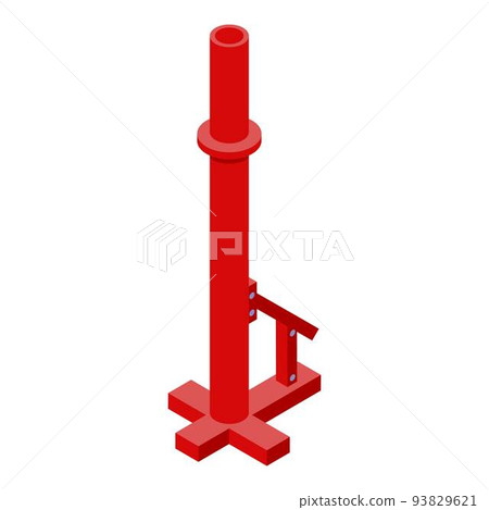 Tire fitting tool icon, isometric style Tire fitting tool icon, isometric style 93829621