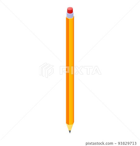 Translator pencil icon, isometric style Translator pencil icon, isometric style 93829713