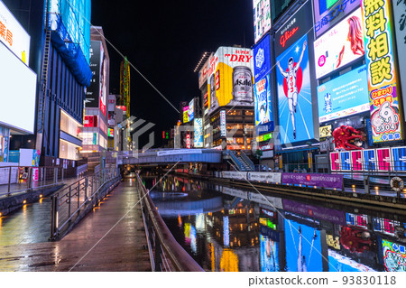 “大阪府”道頓堀夜景,格力高霓虹燈 “大阪府”道頓堀夜景,格力高霓虹燈 93830118