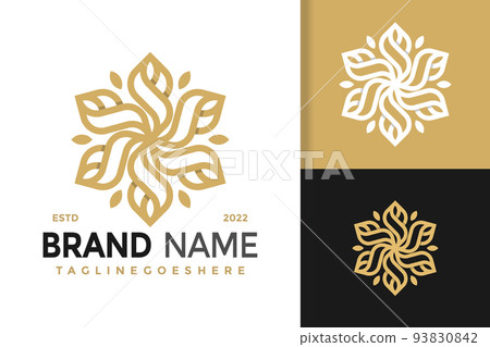 Floral Brands and Logo Designs. Stock Vector - Illustration of