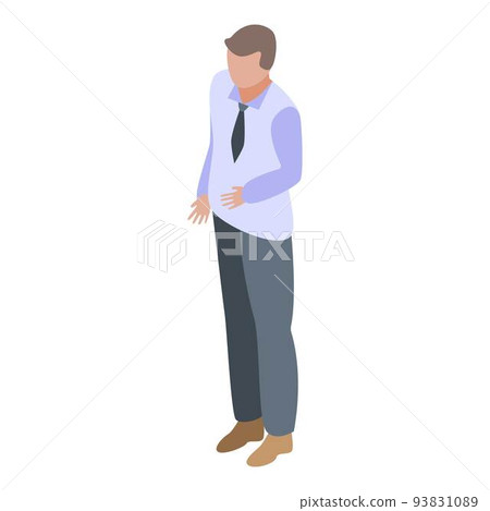 Bank office manager icon, isometric style 93831089