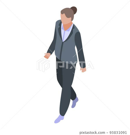 Business woman icon, isometric style Business woman icon, isometric style 93831091