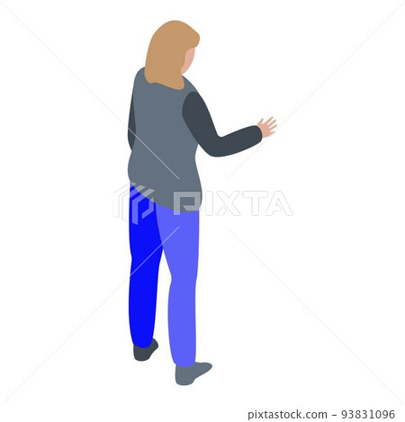Credit personal icon, isometric style 93831096