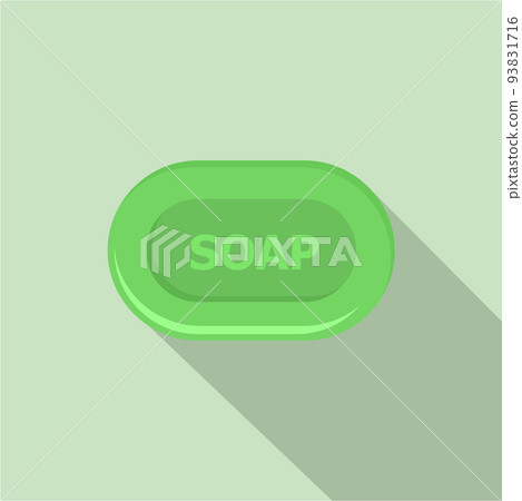 Aloe soap icon, flat style Aloe soap icon, flat style 93831716