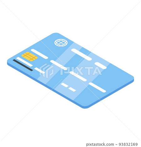 Fraud credit card icon, isometric style Fraud credit card icon, isometric style 93832169