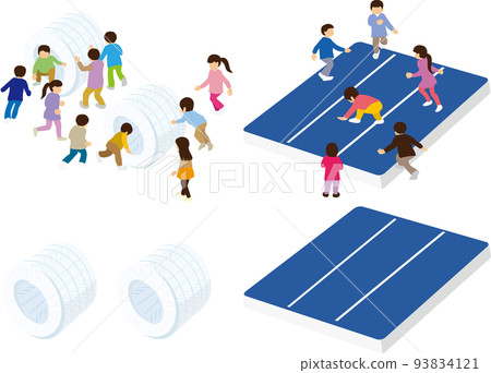 indoor playground equipment air mat rimless 93834121