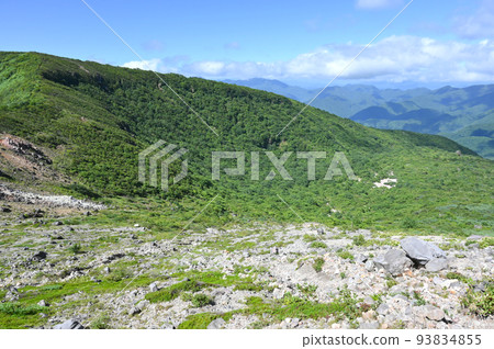 從栃木縣那須岳登山道看會津地區 93834855