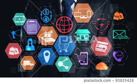 Omni channel technology of online retail business approach Omni channel technology of online retail business approach 93835428