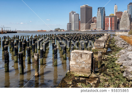 NYC Spring - Lower Manhattan Seen From Brooklyn NYC Spring - Lower Manhattan Seen From Brooklyn 93835865