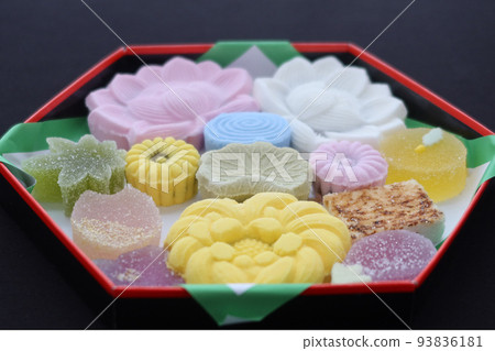 Colorful dry sweets Gifts for ceremonial occasions 1 93836181