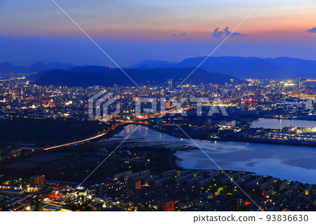 [香川縣]從屋島看高松市的夜景 93836630