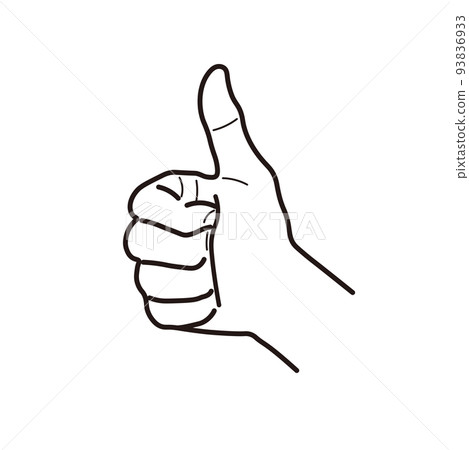 Illustration of a hand to like 93836933