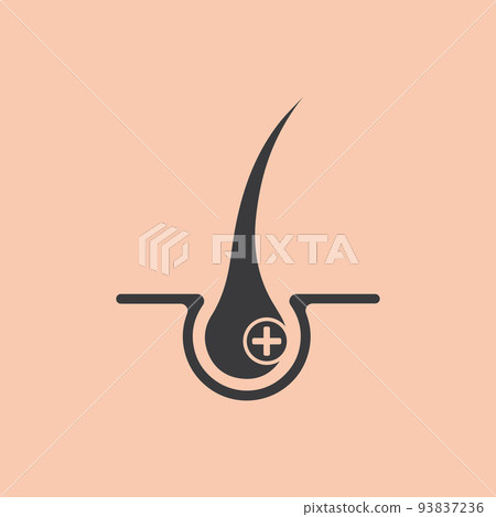 Hair treatment logo vector icon template Hair treatment logo vector icon template 93837236
