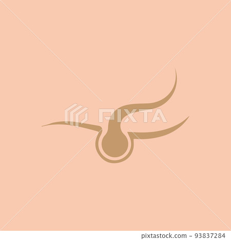 Hair treatment logo vector icon template Hair treatment logo vector icon template 93837284