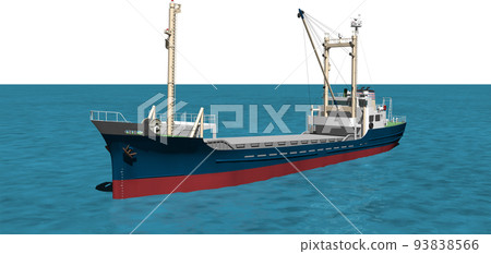It is an illustration of a blue cargo ship moored in the port. background transparent image It is an illustration of a blue cargo ship moored in the port. background transparent image 93838566