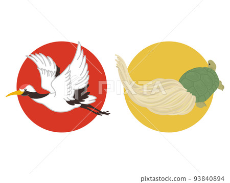 Crane and tortoise Lucky charm Long life extension Crane and tortoise Lucky charm Long life extension 93840894