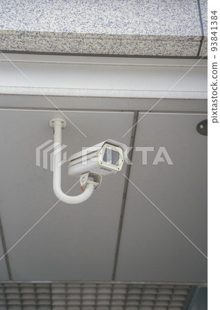 Surveillance cameras (security cameras) that monitor criminals from people in the city Surveillance cameras (security cameras) that monitor criminals from people in the city 93841384