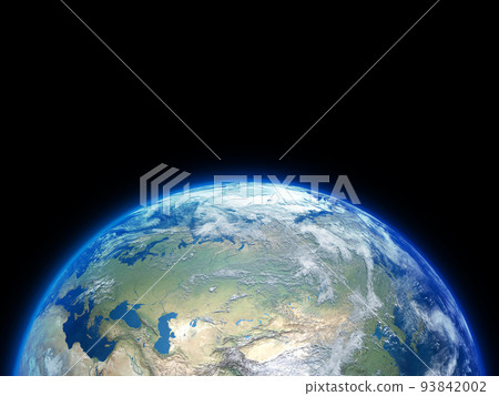 日本日本地球背景空間CG 93842002