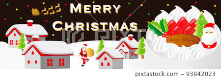 橫幅聖誕聖誕老人房子城市景觀背景框架文字簡單可愛的插圖素材 橫幅聖誕聖誕老人房子城市景觀背景框架文字簡單可愛的插圖素材 93842023