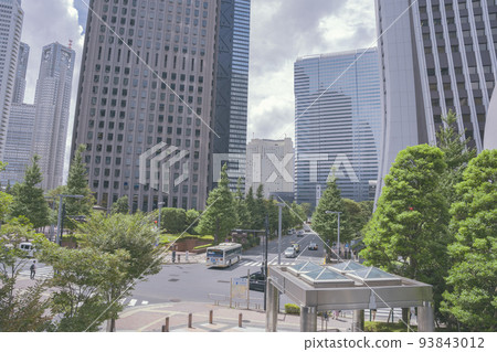 東京新宿區辦公區高層建築風光 東京新宿區辦公區高層建築風光 93843012