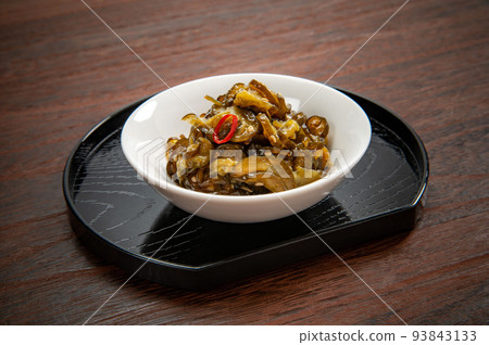 Japanese food, cucumber thinly sliced pickles 93843133