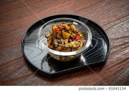 Japanese food, cucumber thinly sliced pickles Japanese food, cucumber thinly sliced pickles 93843134