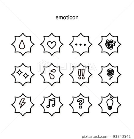 Emotion icon - Stock Illustration [93843541] - PIXTA