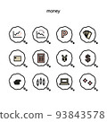 錢圖標 93843578