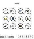 錢圖標 93843579